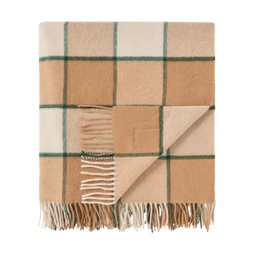 Checked Recycled Wool ριχτάρι 130x170 εκ. - Μπεζ-ανοιχτό μπεζ-πράσινο - Lexington