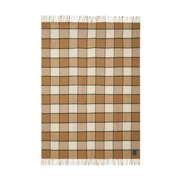 Checked Recycled Wool ριχτάρι 130x170 εκ. - Μπεζ-ανοιχτό μπεζ-πράσινο - Lexington