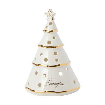 Christmas Tree φανάρι - Λευκό-χρυσό, 16,5 εκ. - Lexington