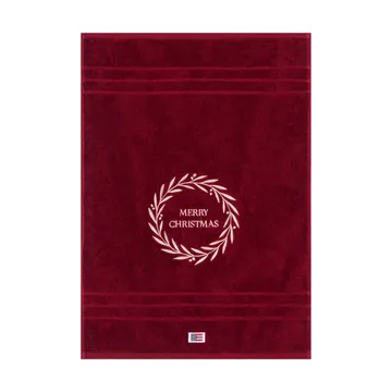 Christmas Wreath πετσέτα - Κρασί, 50x70 εκ. - Lexington