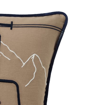 Dog lift οικολογικό βαμβάκι twill μαξιλαροθήκη 50x50 cm - Beige-white - Lexington