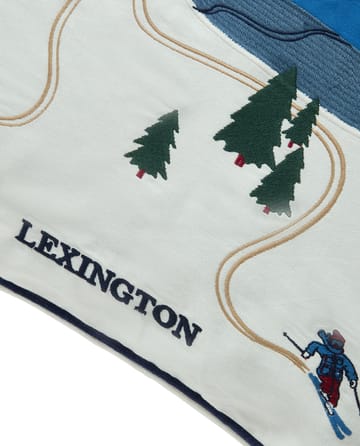 Down hill οικολογικό βαμβάκι twill μαξιλαροθήκη 50x50 cm - Blue-White - Lexington