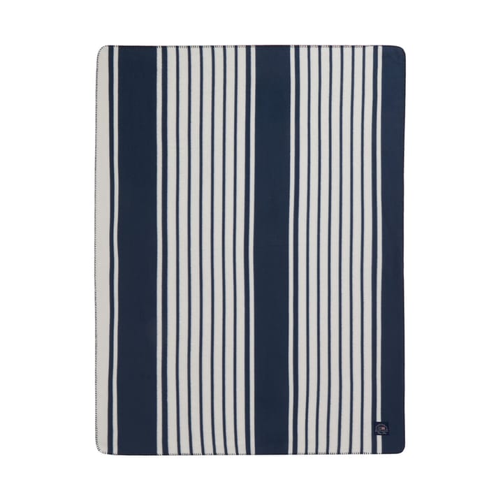 Fleece Κουβέρτα Striped Recycled Polyester 130x170 cm - Navy - Lexington