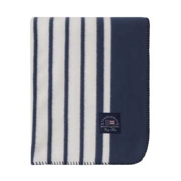 Fleece Κουβέρτα Striped Recycled Polyester 130x170 cm - Navy - Lexington