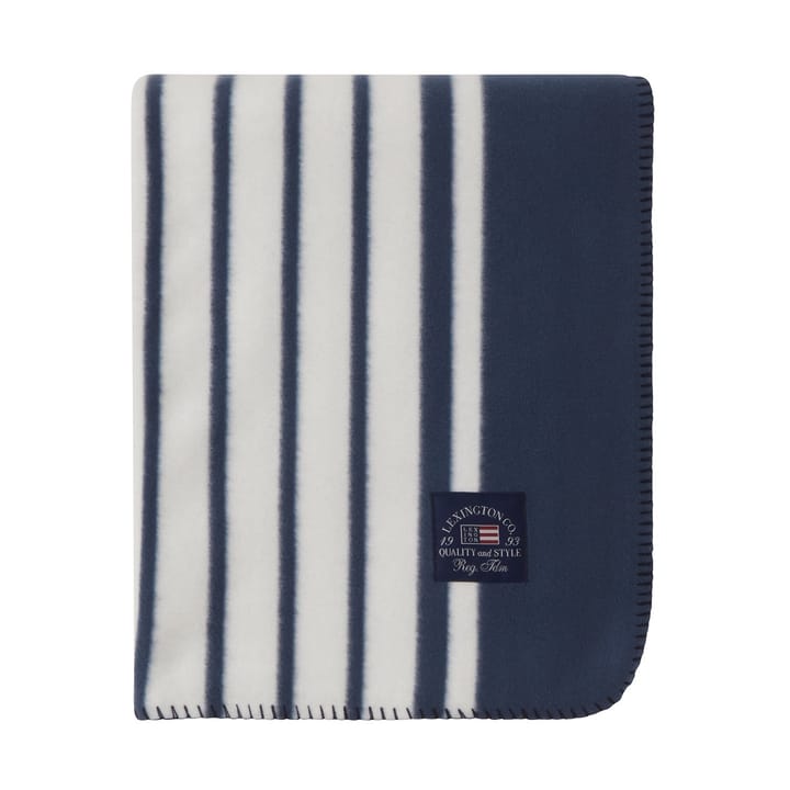 Fleece Κουβέρτα Striped Recycled Polyester 130x170 cm, Navy Lexington