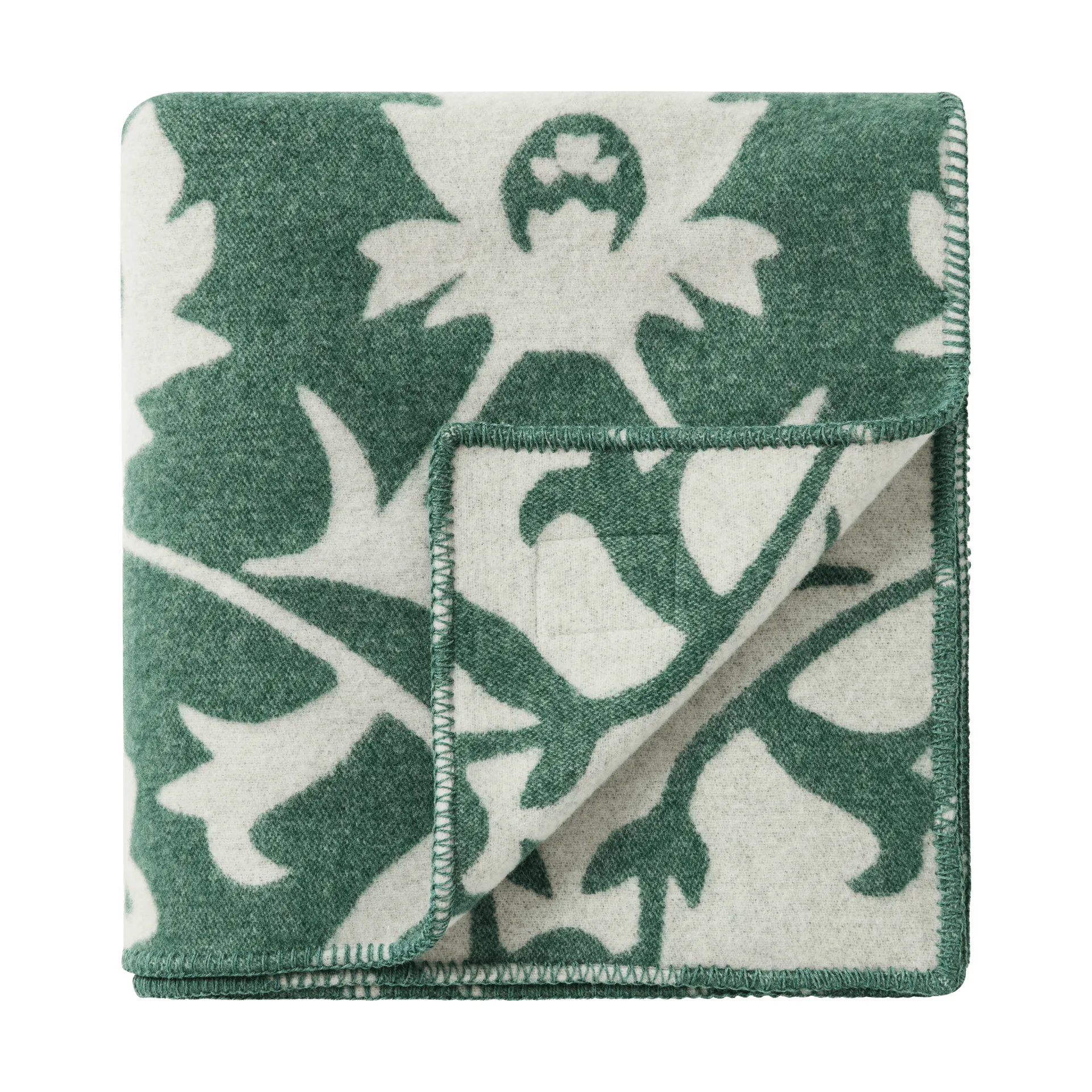 Flower jacquard υφαντό ριχτάρι, Πράσινο-ανοιχτό μπεζ Lexington