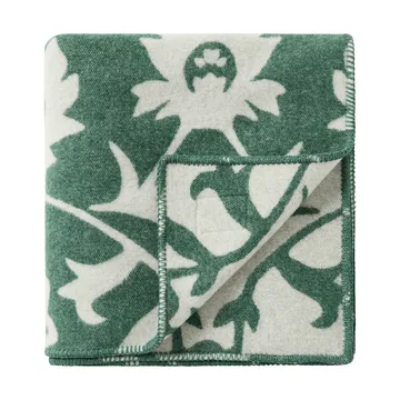 Flower jacquard υφαντό ριχτάρι - Πράσινο-ανοιχτό μπεζ - Lexington