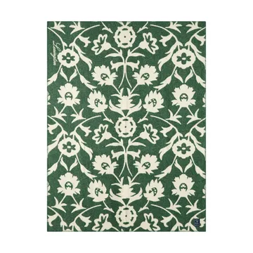 Flower jacquard υφαντό ριχτάρι - Πράσινο-ανοιχτό μπεζ - Lexington