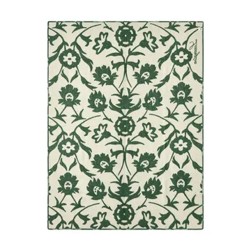 Flower jacquard υφαντό ριχτάρι - Πράσινο-ανοιχτό μπεζ - Lexington