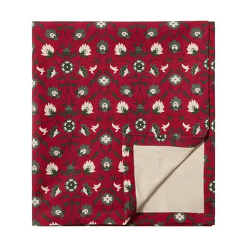 Flower printed οργανικό βαμβάκι τραπεζομάντιλο - Κόκκινο-μπεζ-πράσινο, 150x250 εκ. - Lexington