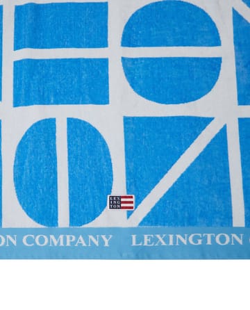 Πετσέτα μπάνιου Graphic Cotton Velour 100x180 cm - Blue - Lexington