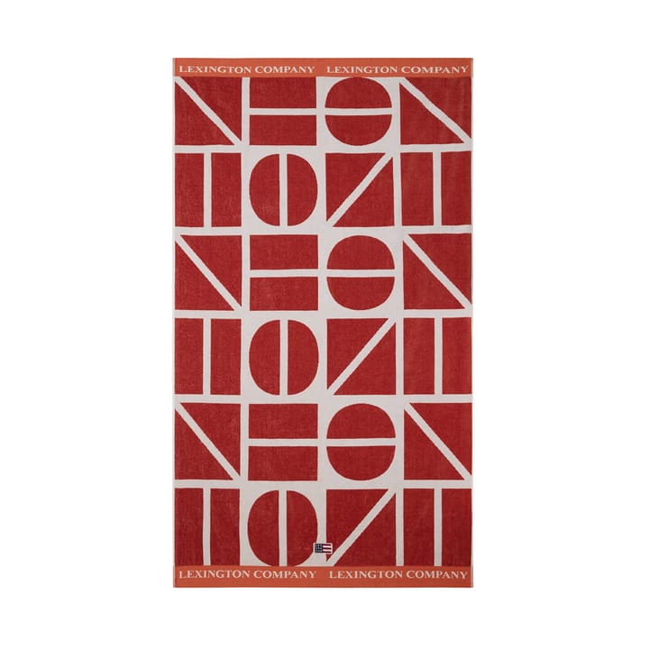 Πετσέτα μπάνιου Graphic Cotton Velour 100x180 cm, Coconut Lexington
