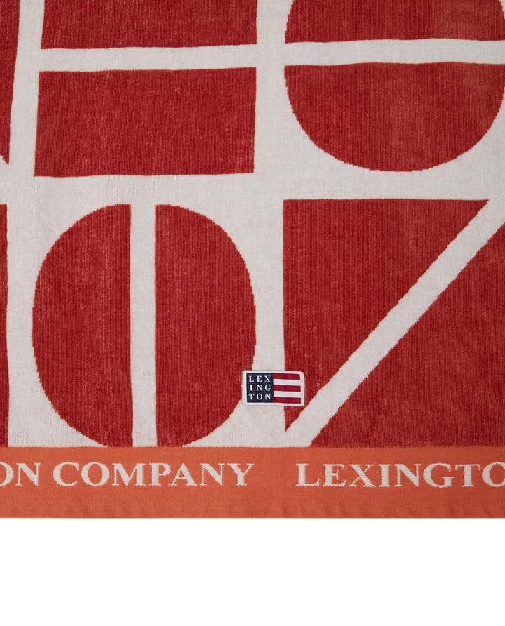 Πετσέτα μπάνιου Graphic Cotton Velour 100x180 cm - Coconut - Lexington