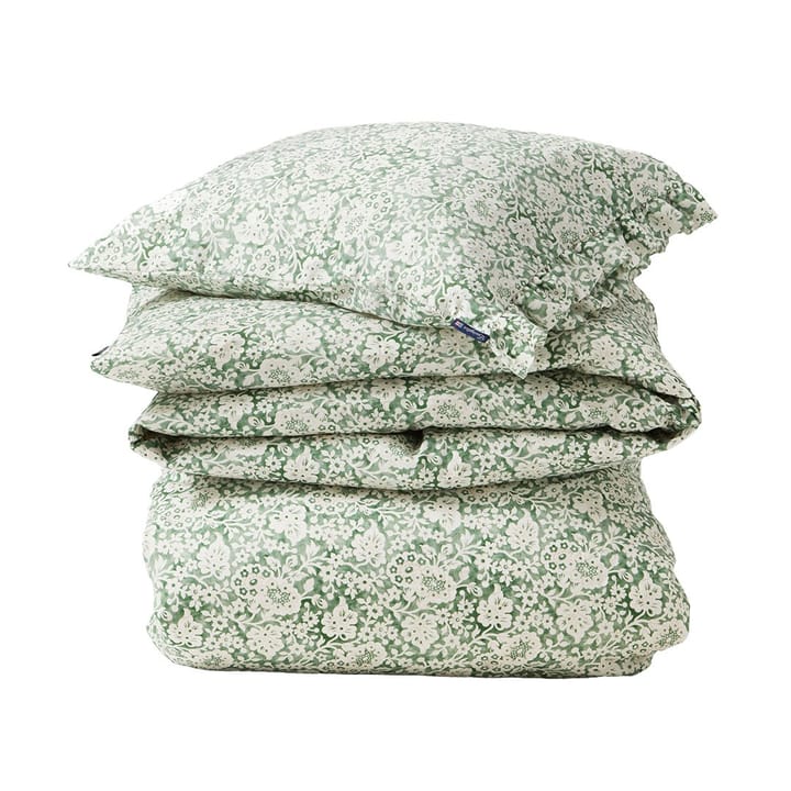 Σετ κρεβατιού Green Floral Printed Cotton Sateen - 50x60 cm, 150x210 cm - Lexington