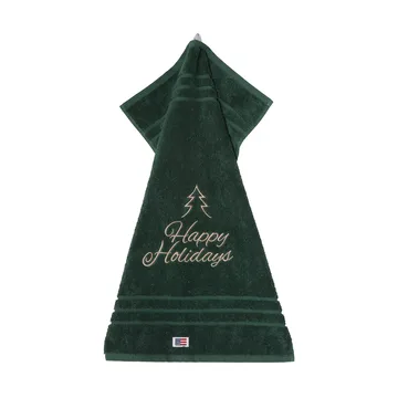 Happy Holidays Juniper οικολογική πετσέτα 50x70 cm - Green-Light Beige - Lexington