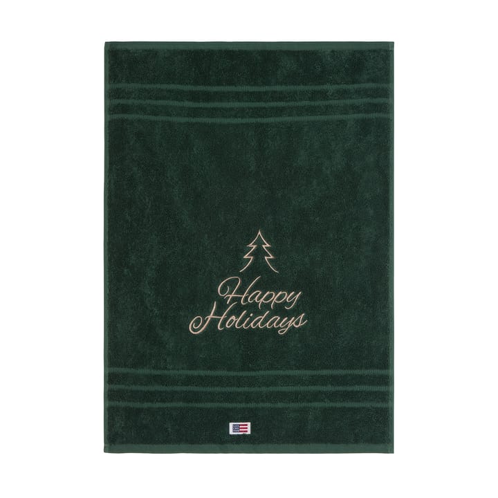 Happy Holidays Juniper οικολογική πετσέτα 50x70 cm, Green-Light Beige Lexington