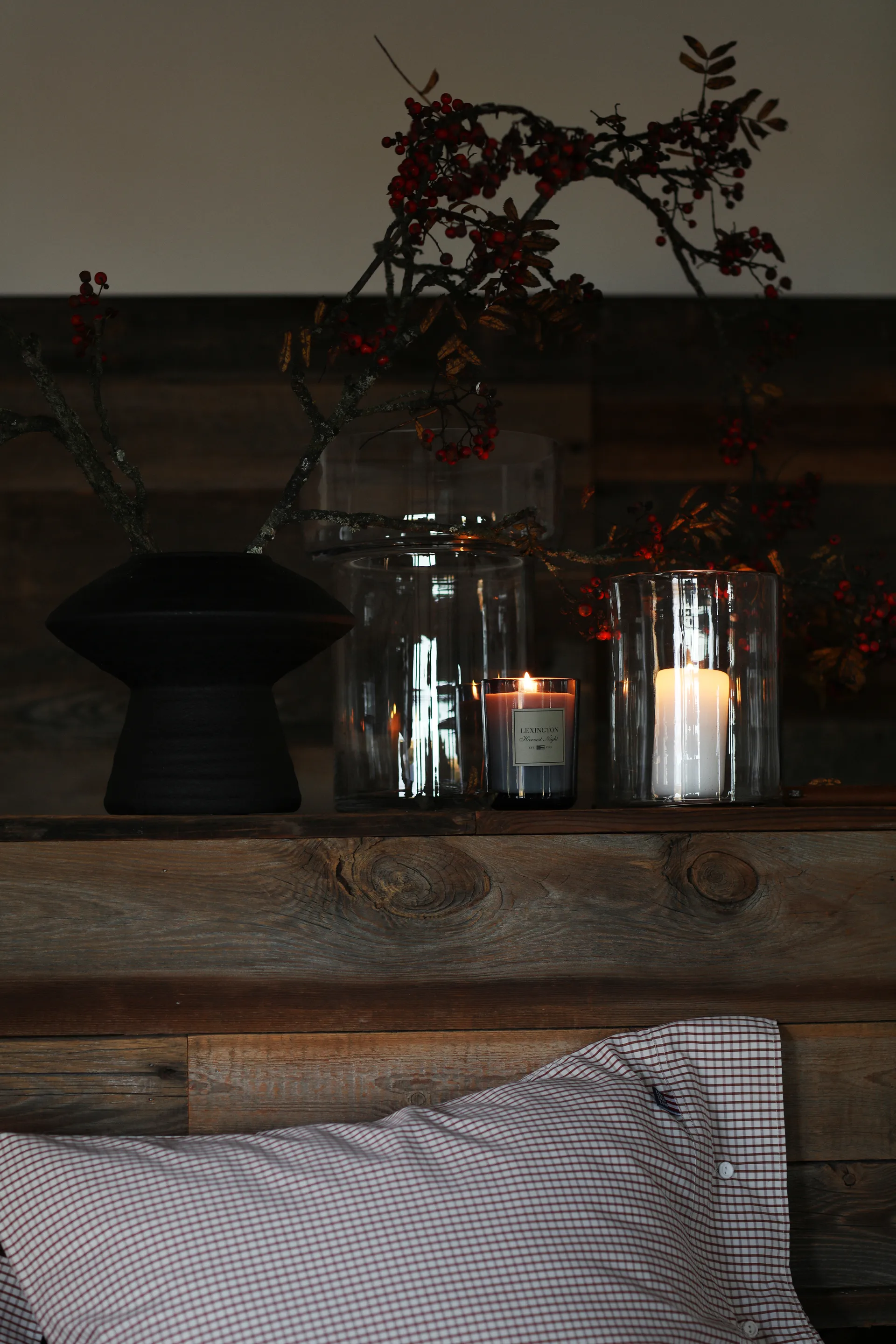 Harvest Night αρωματικό κερί, Σκούρο Γκρι Lexington