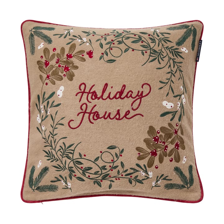 Holiday House μείγμα μαλλιού μαξιλαροθήκη 50x50 cm - Beige-multi - Lexington