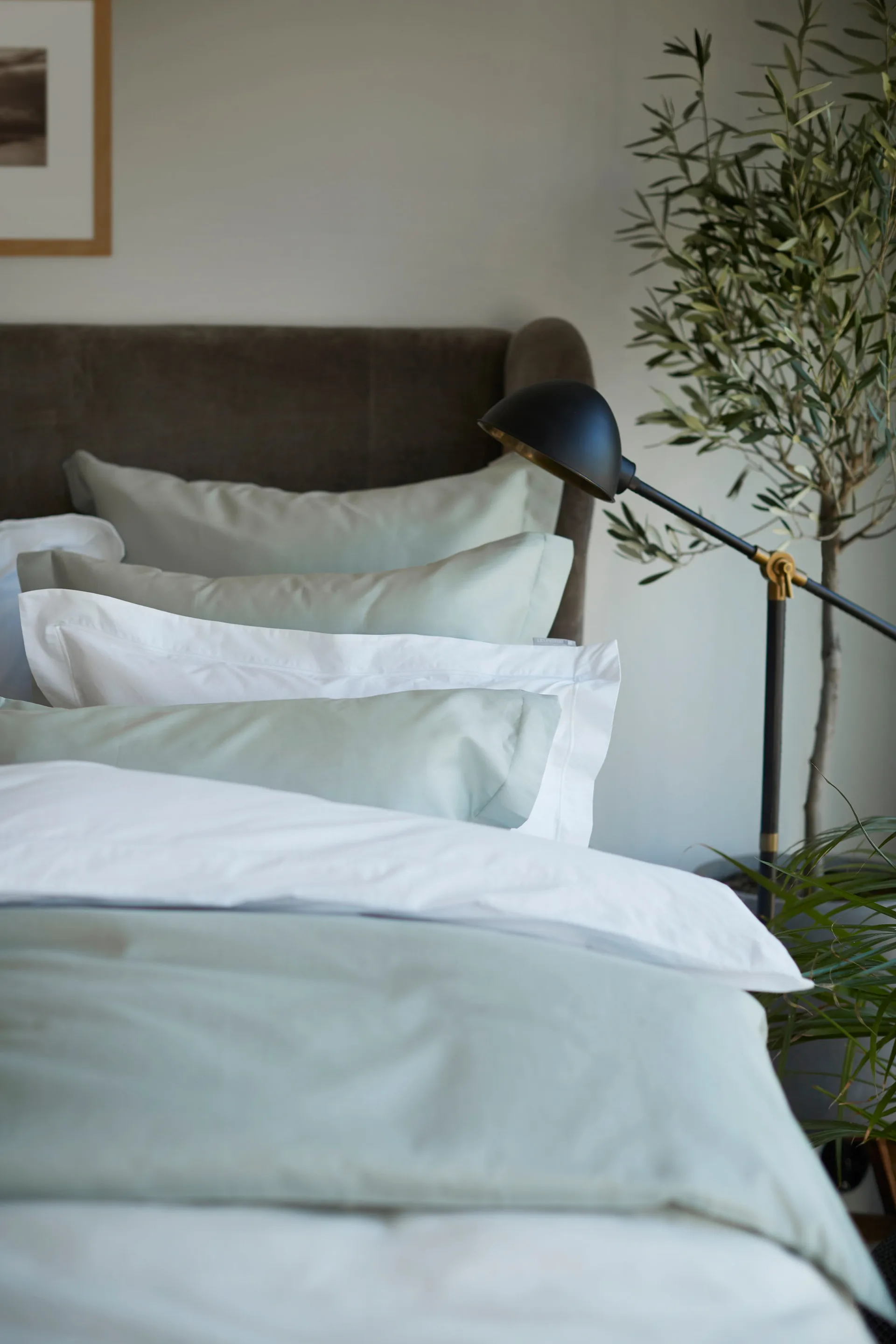 Hotel Cotton Sateen παπλωματοθήκη 150x210 cm, Πράσινο του φασκόμηλου Lexington