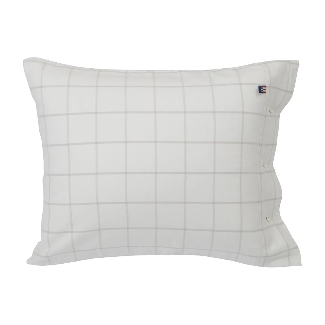 Hotel Light Flannel μαξιλαροθήκη 50x60 cm, Λευκό-ανοιχτό μπεζ Lexington