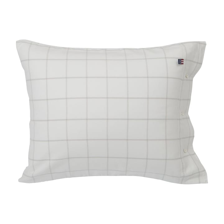 Hotel Light Flannel μαξιλαροθήκη 50x60 cm - Λευκό-ανοιχτό μπεζ - Lexington