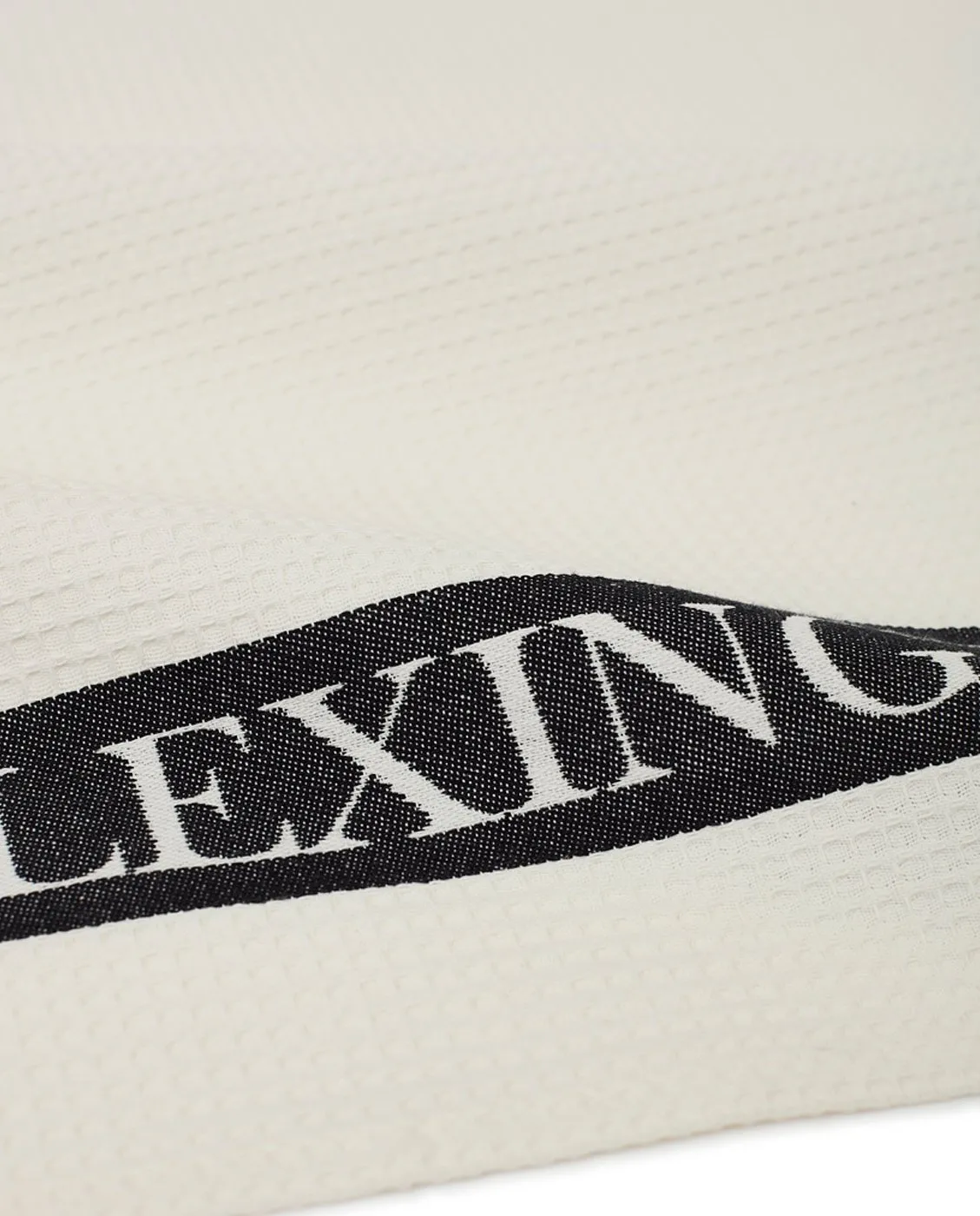 Icons Cotton Waffle πετσέτα κουζίνας 50x70 cm, Λευκό-σκούρο Γκρι Lexington