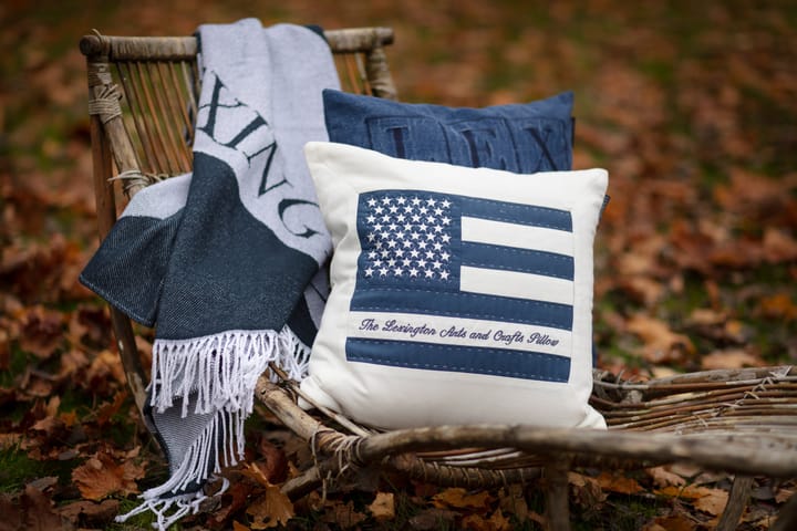 Icons Denim Logo κ�άλυμμα μαξιλαριού 50x50 cm, Μπλε τζιν Lexington