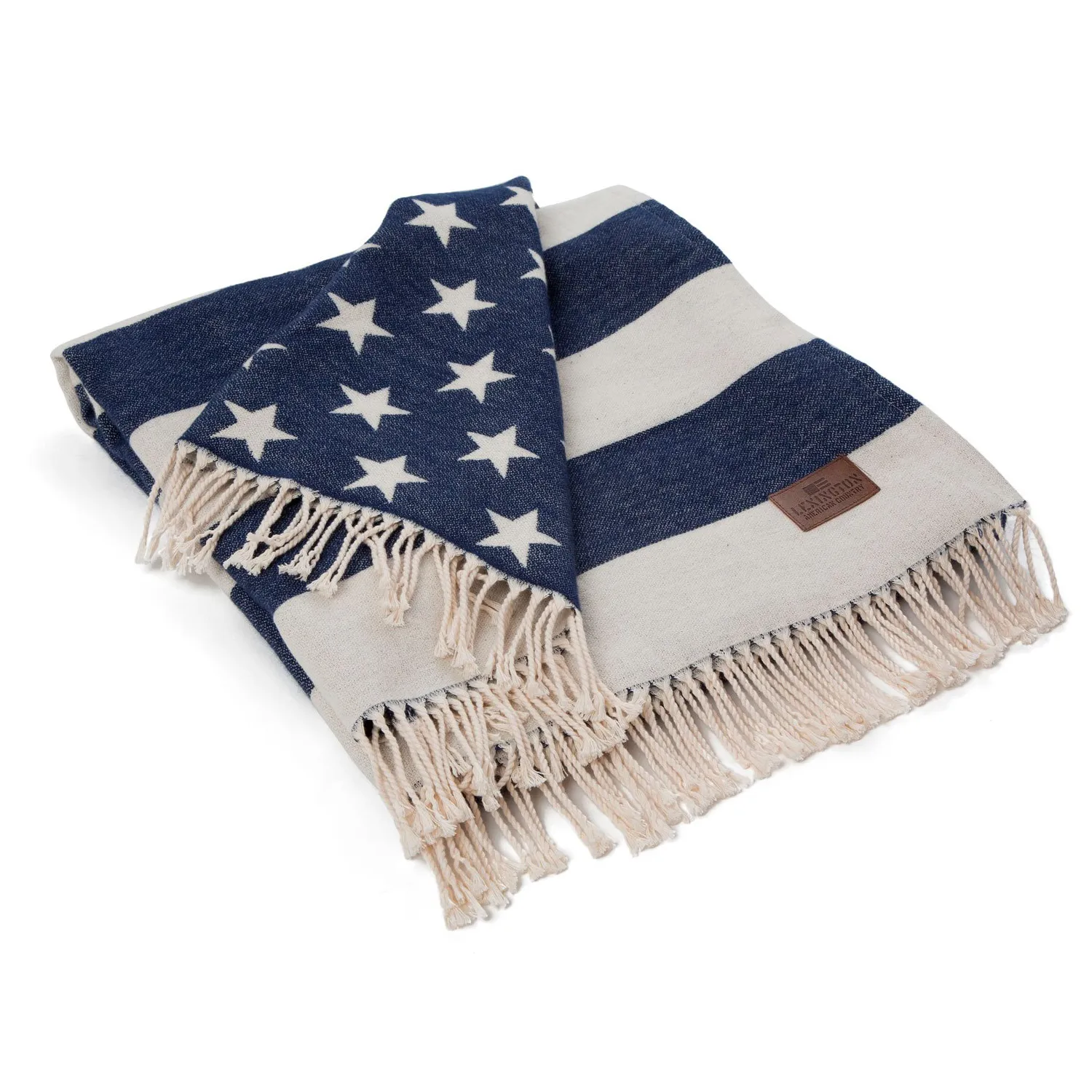 Icons Flag ριχτάρι 130x170 cm, λευκό-μπλε του ναυτικού Lexington