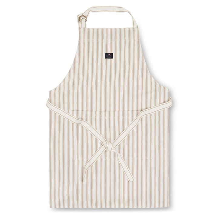 Icons Herringbone ριγέ ποδιά - μπεζ-λευκό - Lexington