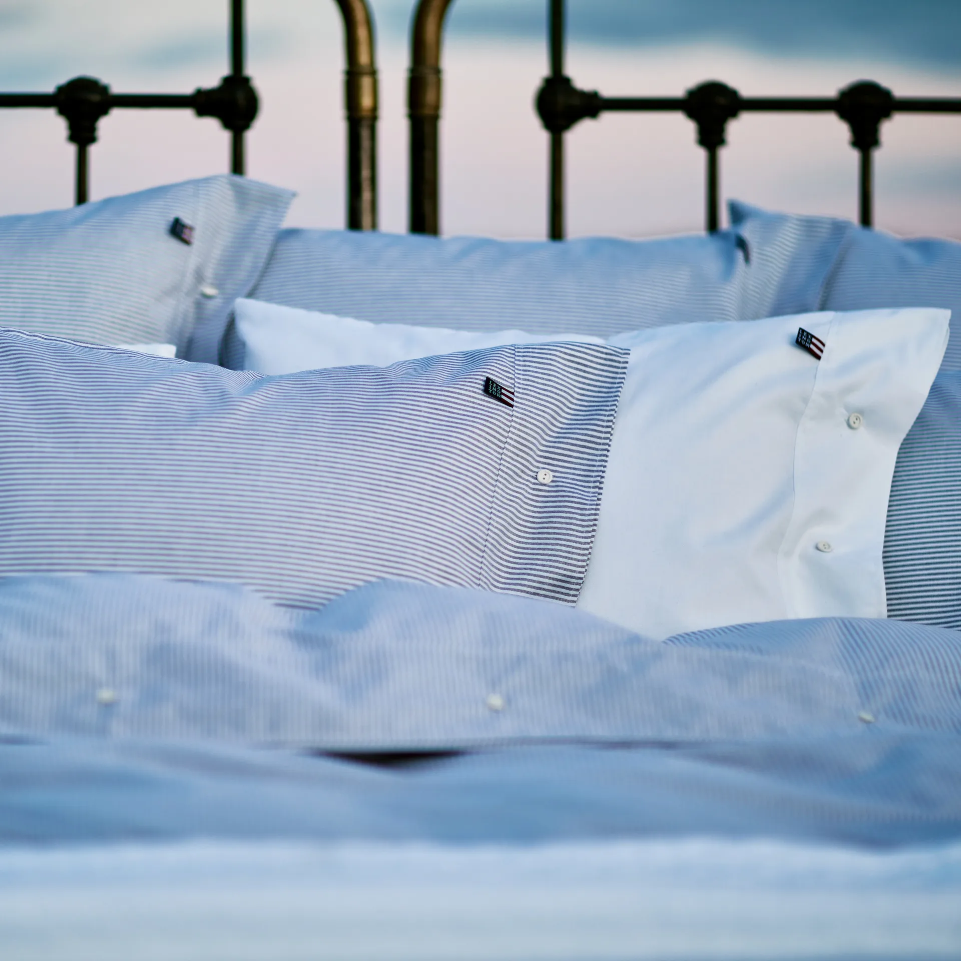 Icons Pin Point μαξιλαροθήκη 50x60 cm, λευκό Lexington