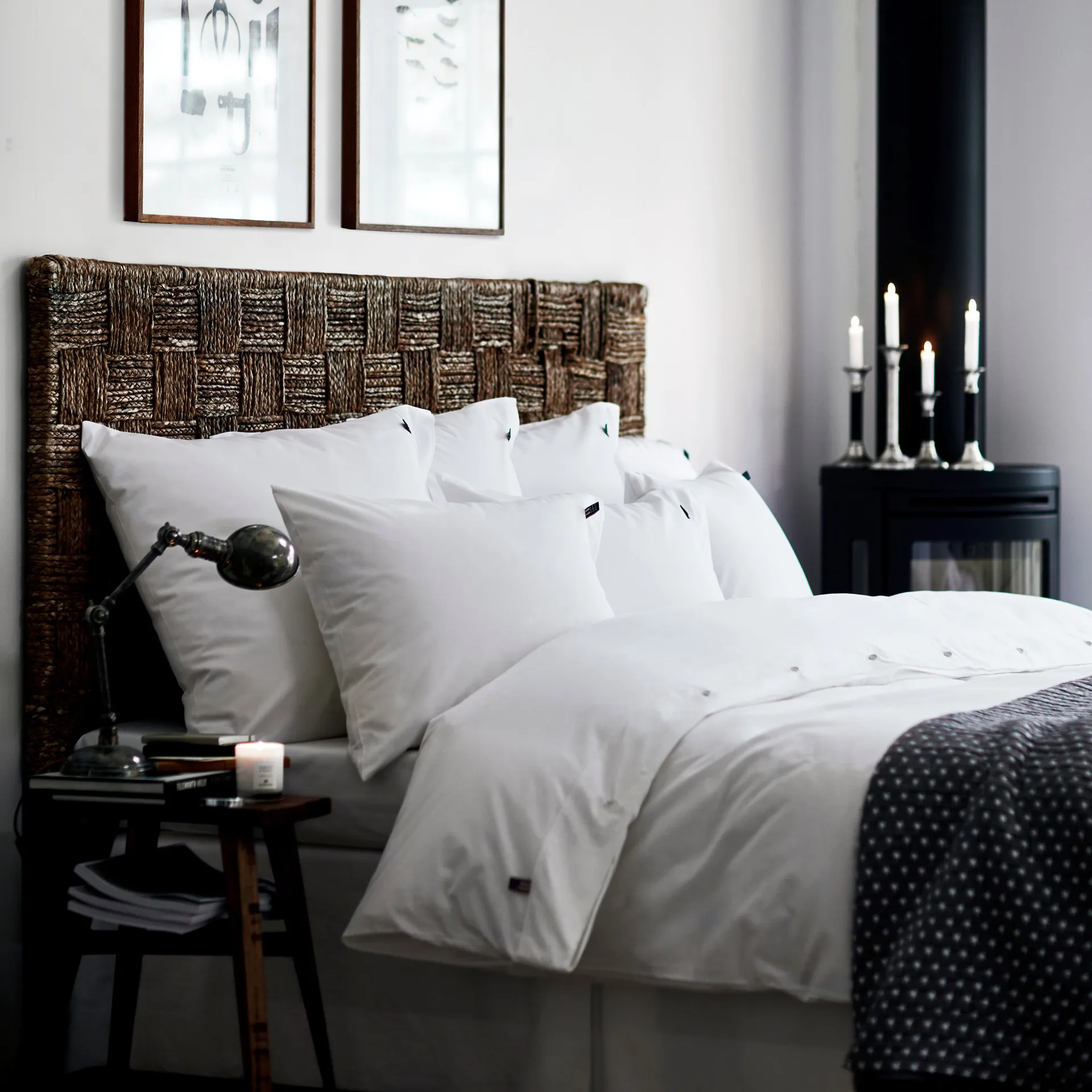 Icons Pin Point μαξιλαροθήκη 50x60 cm, λευκό Lexington