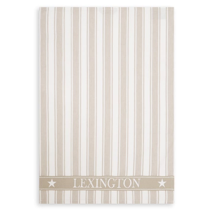 Icons Waffle ριγέ πετσέτα κουζίνας 50x70 cm, μπεζ-λευκό Lexington