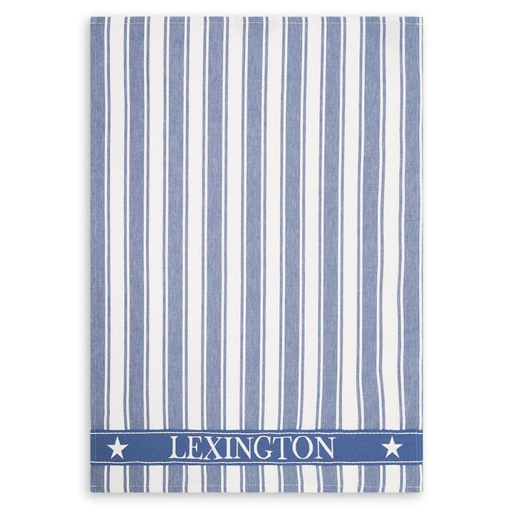 Icons Waffle ριγέ πετσέτα κουζίνας 50x70 cm - μπλε-λευκό - Lexington