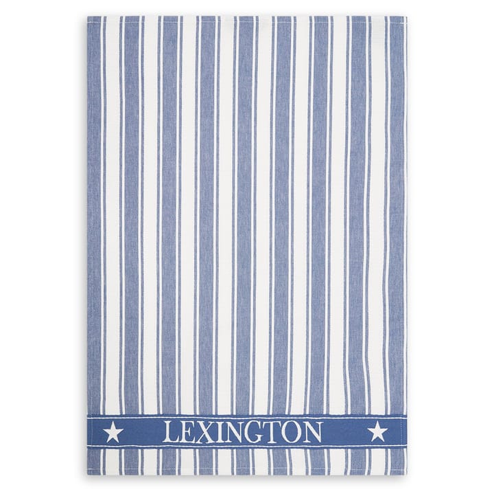 Icons Waffle ριγέ πετσέτα κουζίνας 50x70 cm - μπλε-λευκό - Lexington