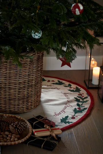 Jute Cotton Christmas Tree χαλάκι δέντρου Ø110 εκ. - Μπεζ - Lexington