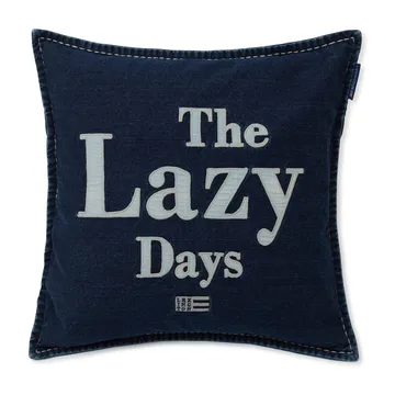 Lazy Days Denim Twill μαξιλαροθήκη 50x50 cm - Μπλε τζιν - Lexington