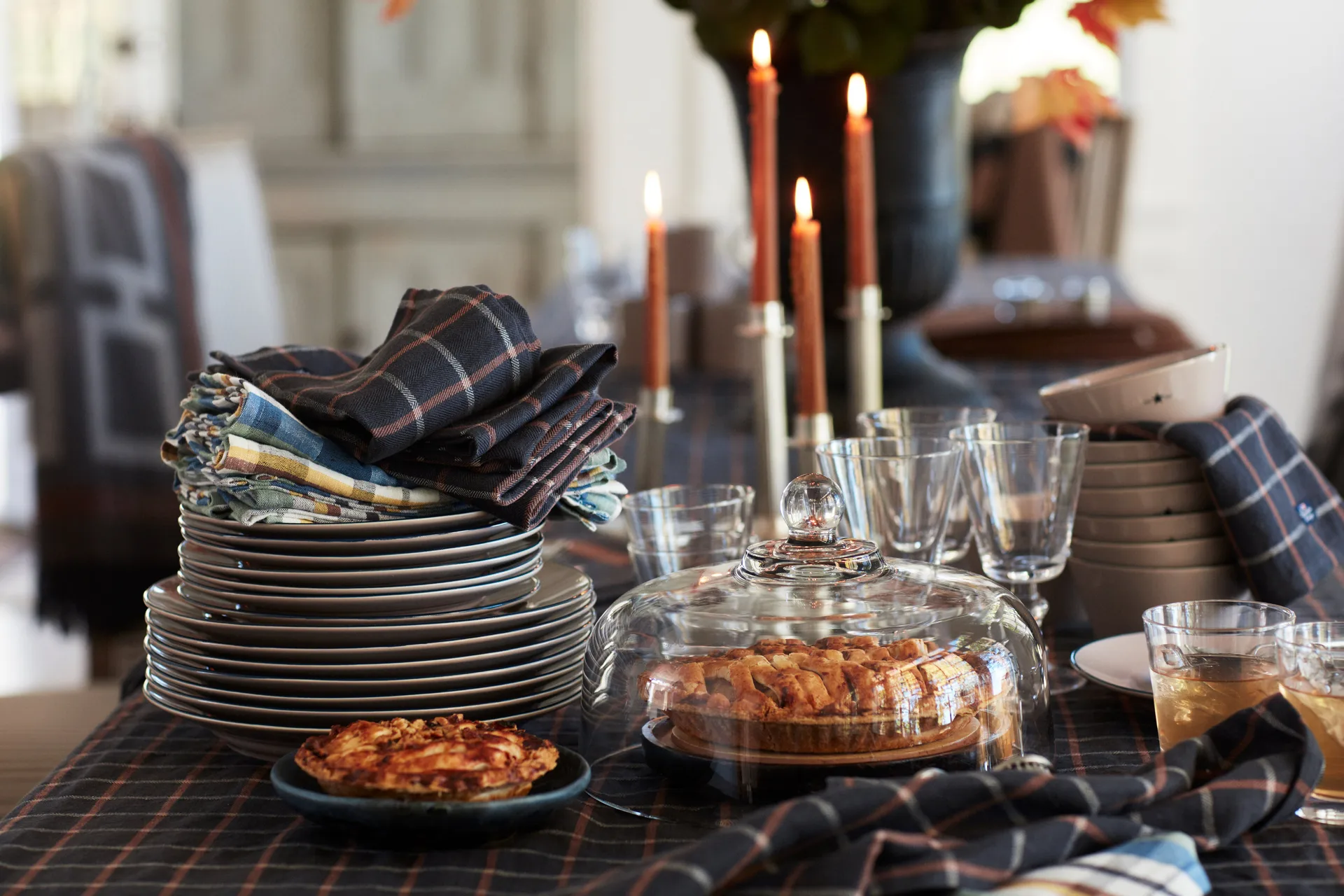 Κηροπήγιο Lexington ριγέ 20 εκ, Ορείχαλκος Lexington