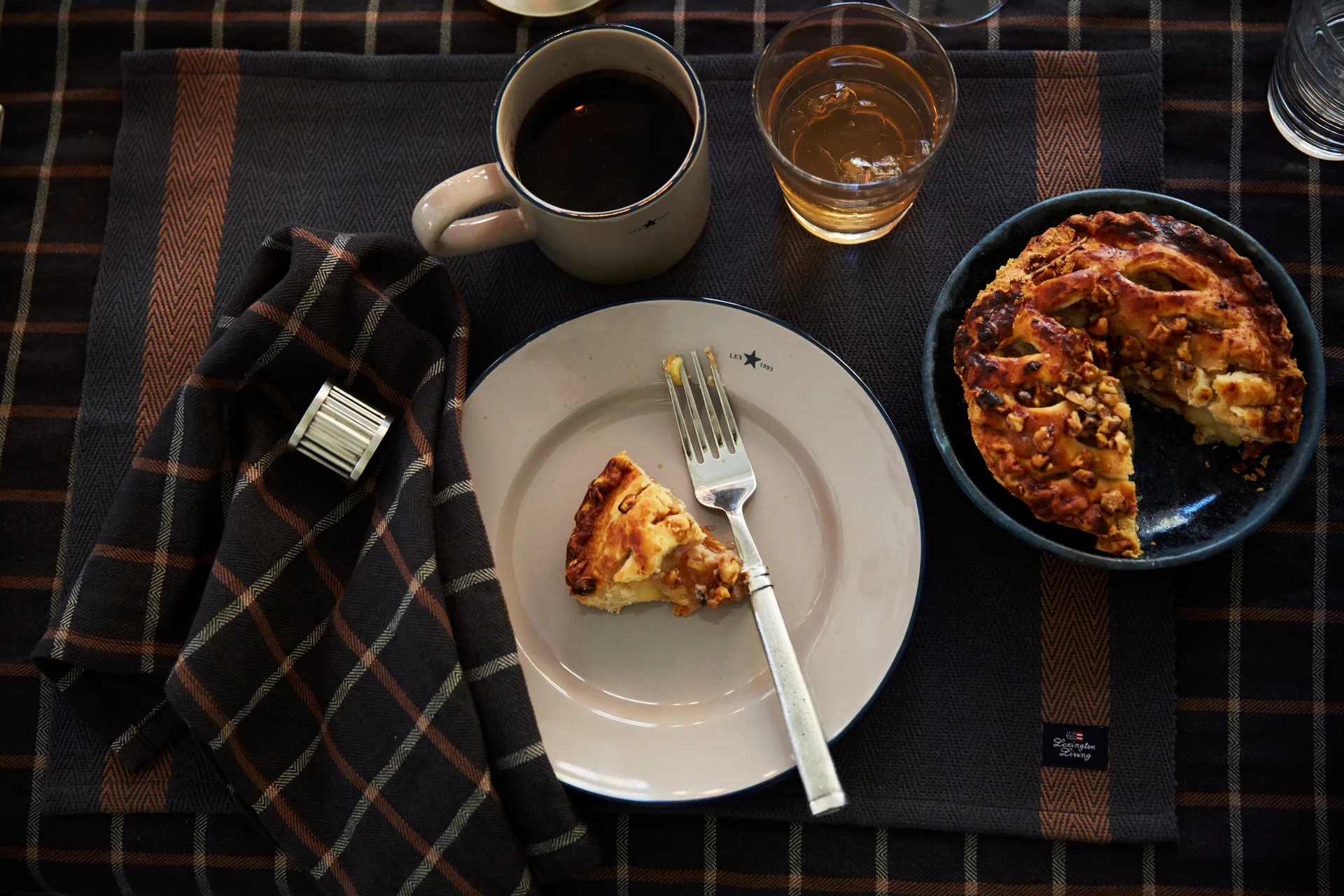 Δαχτυλίδι χαρτοπετσέτας Lexington ριγέ Ø4,8 cm, Ορείχαλκος Lexington