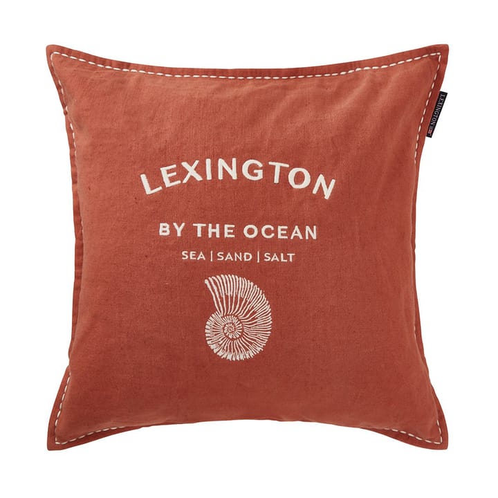 Μαξιλαροθήκη Logo Embroidered by the ocean 50x50 cm - Coconut - Lexington