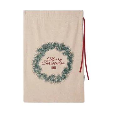 Merry Christmas Jute Cotton Christmas present sack 65x95 εκ - Φυσικό - Lexington