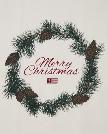 Merry Christmas Org Cotton Πετσέτα κουζίνας 50x70 εκ - Λευκό-κόκκινο-πράσινο - Lexington