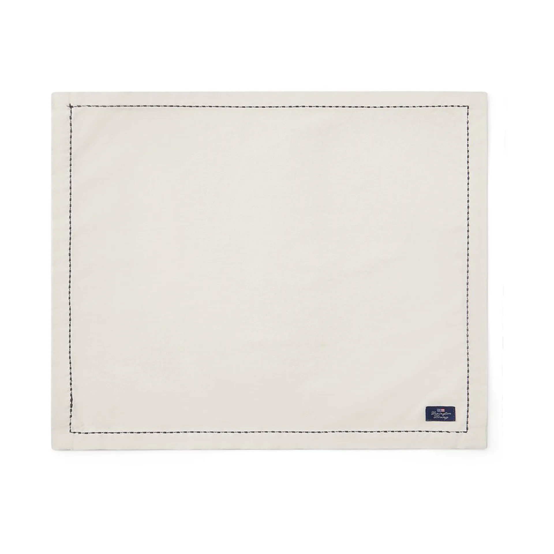 Σουπλά Org Cotton Oxford stitches 40x50 cm, Beige-dark grey Lexington