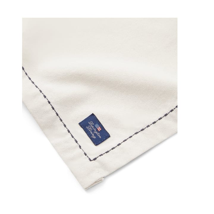 Σουπλά Org Cotton Oxford stitches 40x50 cm, Beige-dark grey Lexington