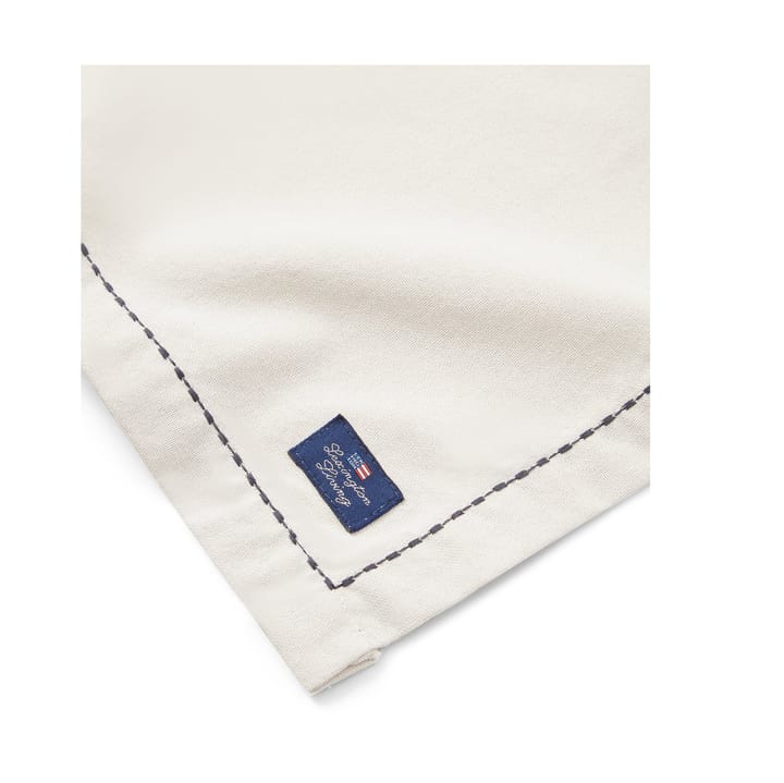 Σουπλά Org Cotton Oxford stitches 40x50 cm - Beige-dark grey - Lexington
