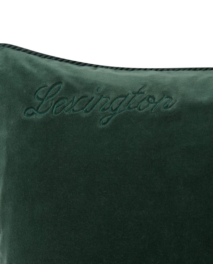 Organic Cotton Velvet Μαξιλαροθήκη,  50x50 εκ - Πράσινο - Lexington