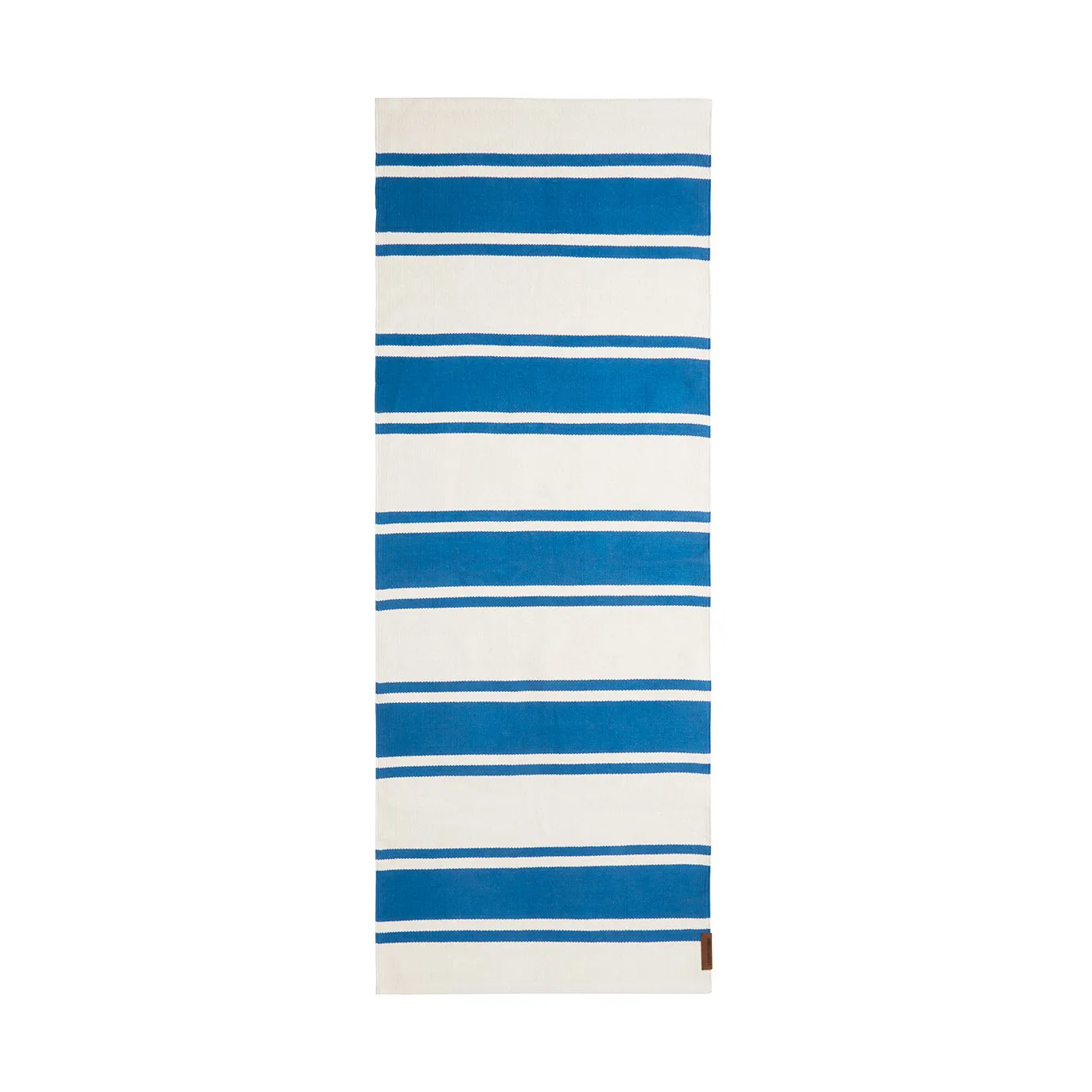 Χαλί εισόδου Organic Striped Cotton 70x130 cm, Blue-white Lexington