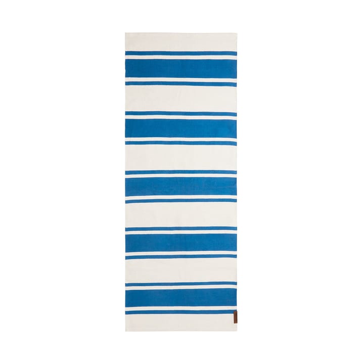 Χαλί εισόδου Organic Striped Cotton 70x130 cm - Blue-white - Lexington
