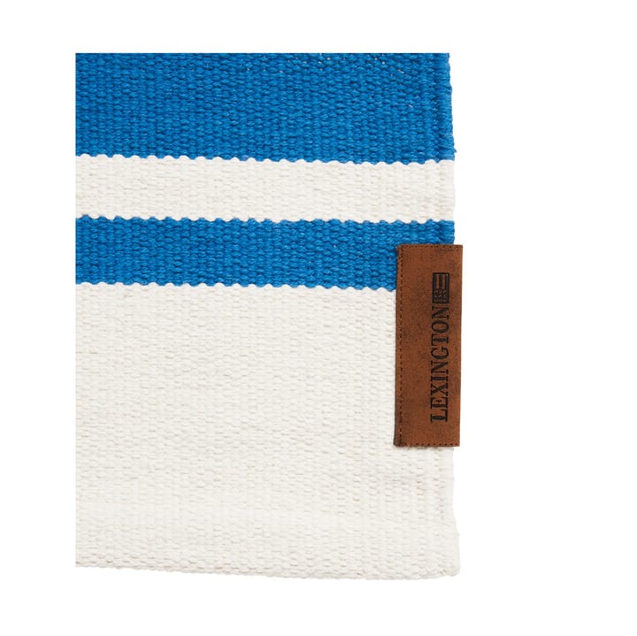 Χαλί εισόδου Organic Striped Cotton 70x130 cm, Blue-white Lexington