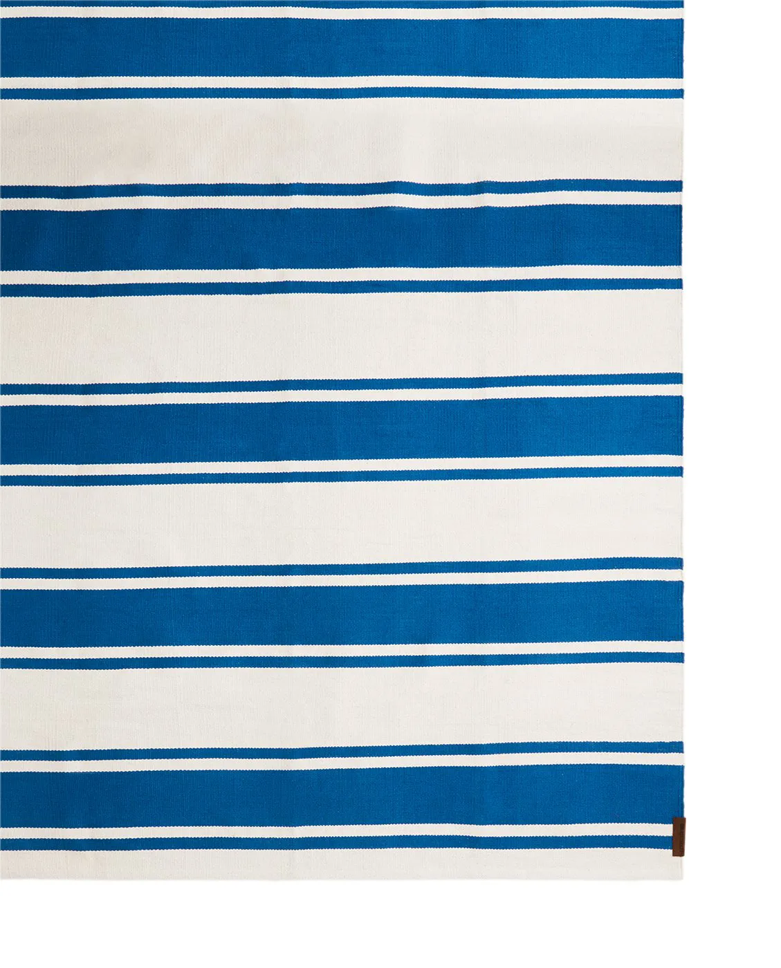 Χαλί εισόδου Organic Striped Cotton 70x130 cm, Blue-white Lexington