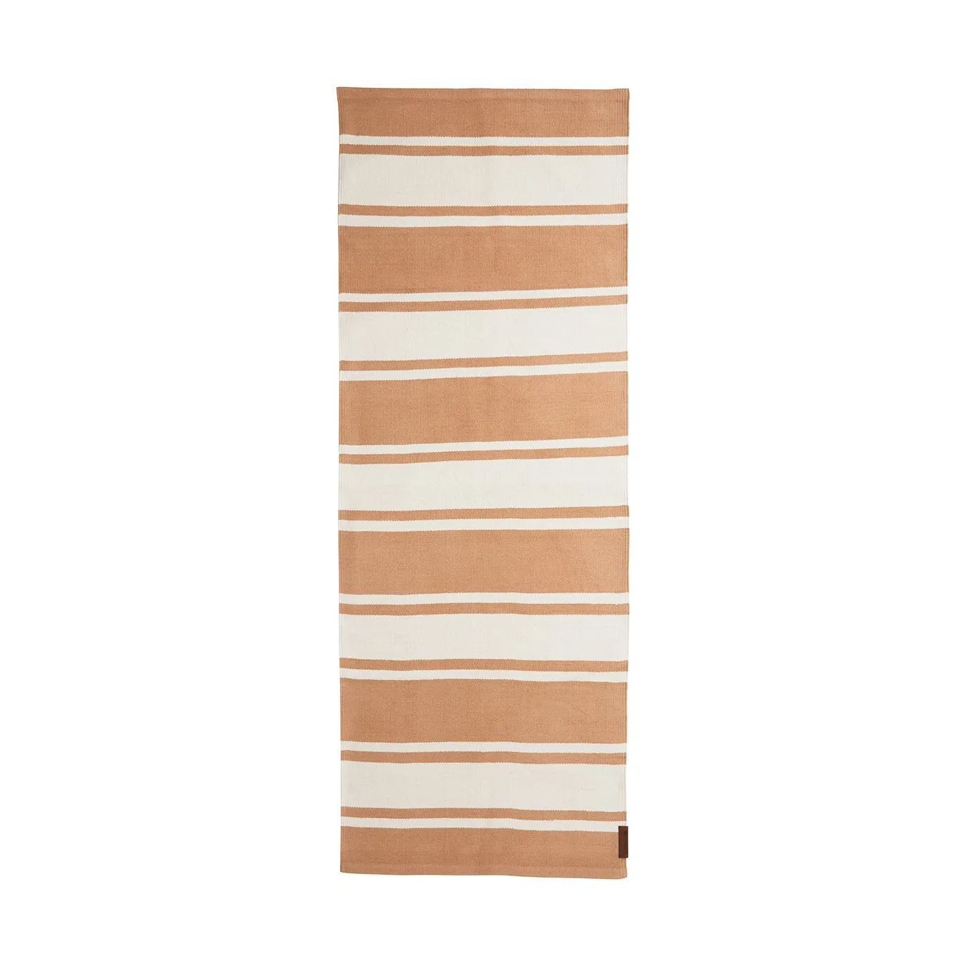Χαλί εισόδου Organic Striped Cotton 80x220 cm, Beige-white Lexington